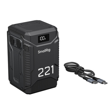 SmallRig 5865 T221 - akumulator V-Mount z odpornością Triple-Proof - zawartość zestawu